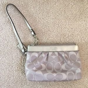 Coach Silver Wristlet